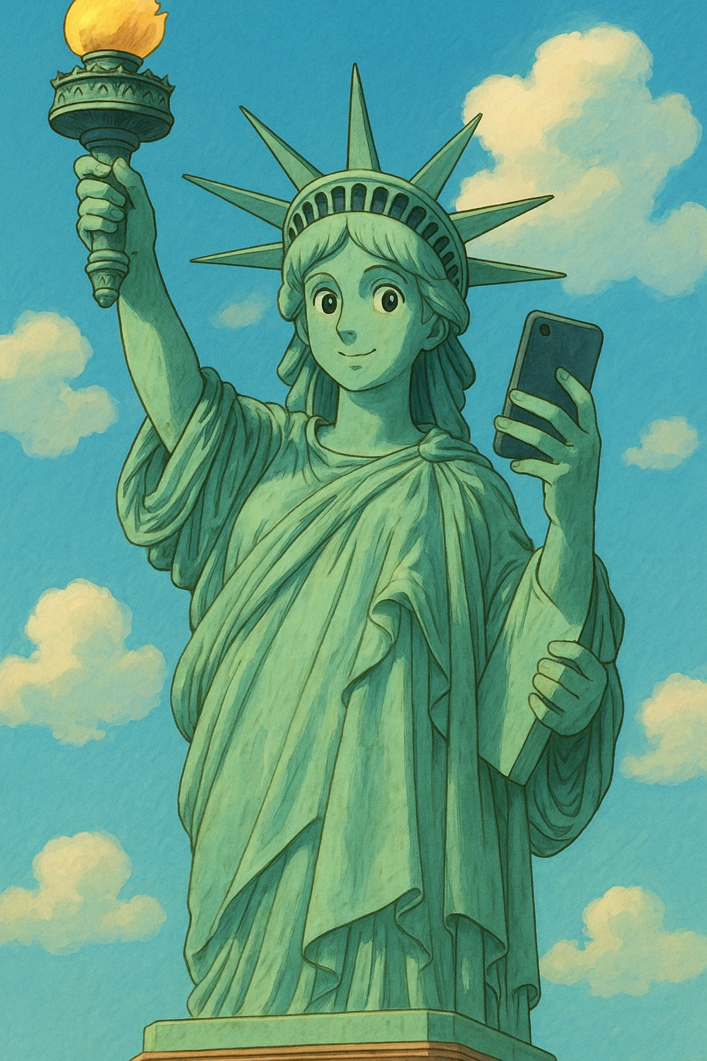 takes a selfie emoji