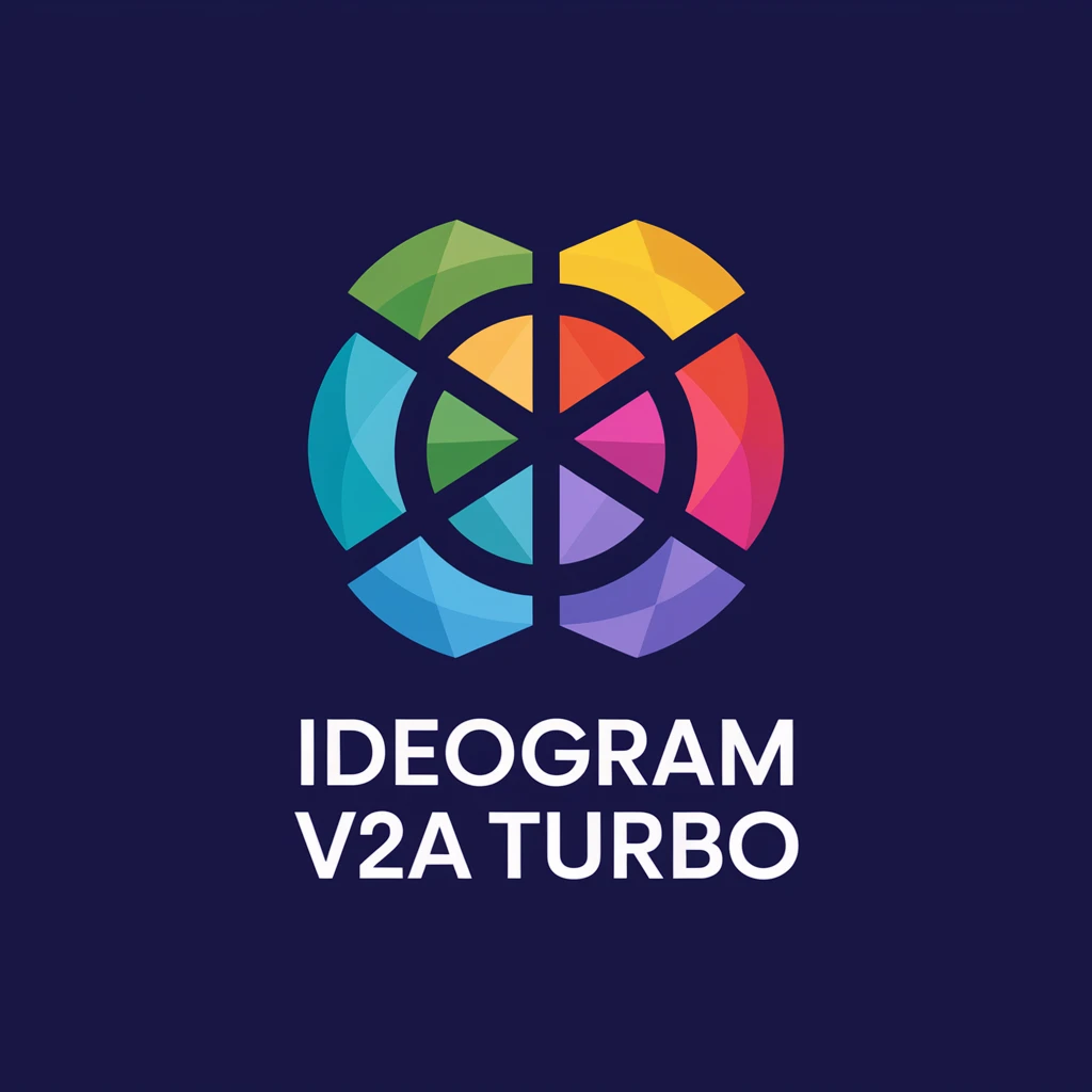 make a colorful logo of "Ideogram V2a Turbo" emoji