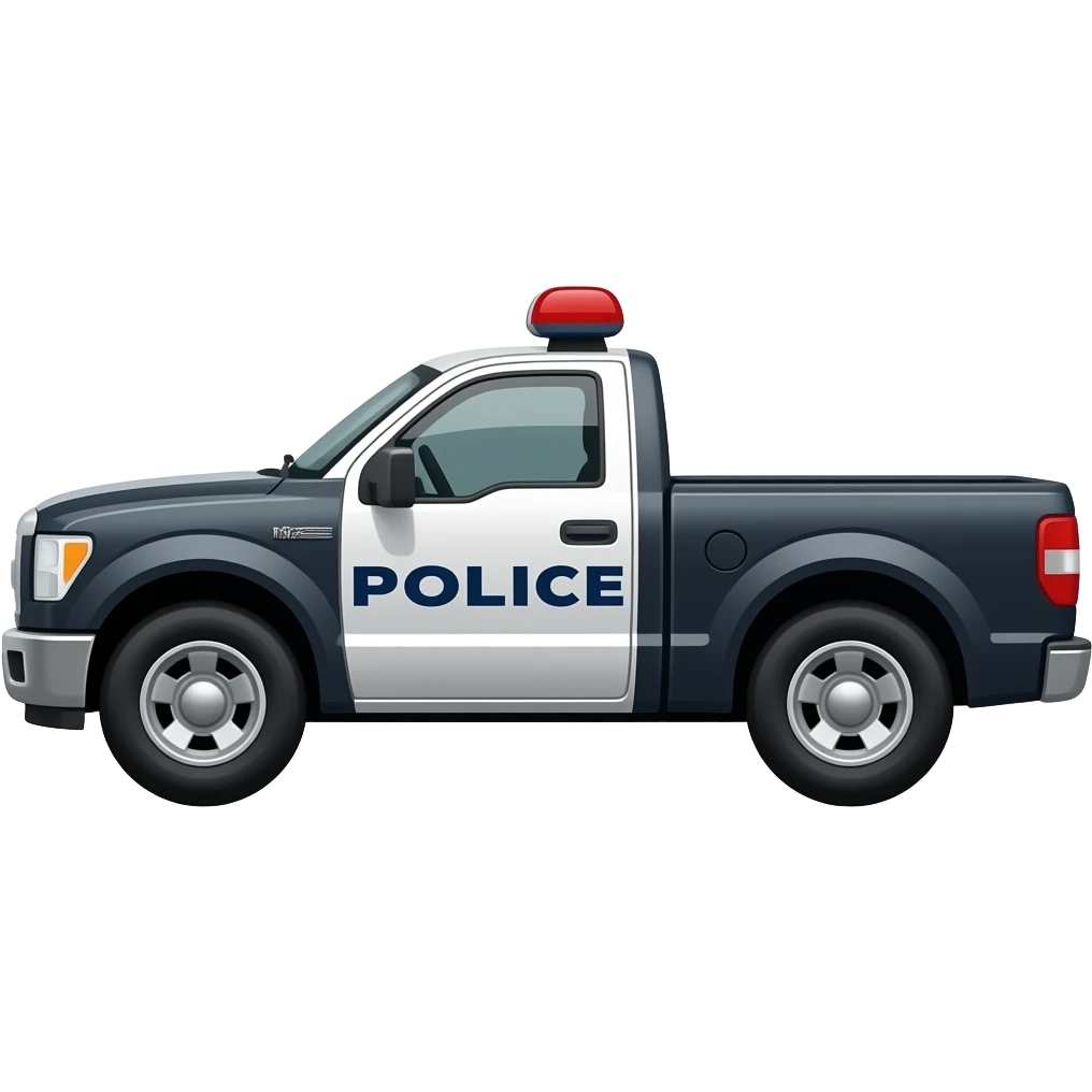 Police Pickup Truck emoji
