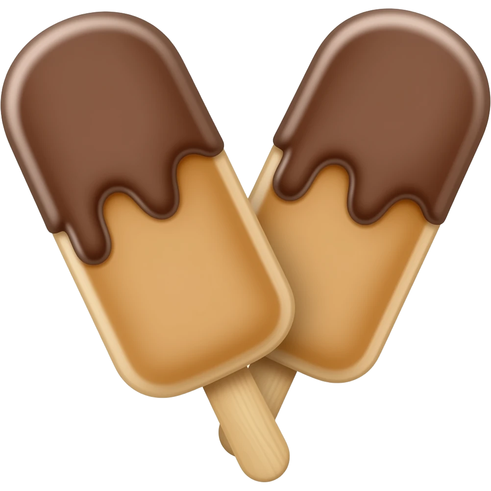 Chocolate toffy ice cream bar emoji