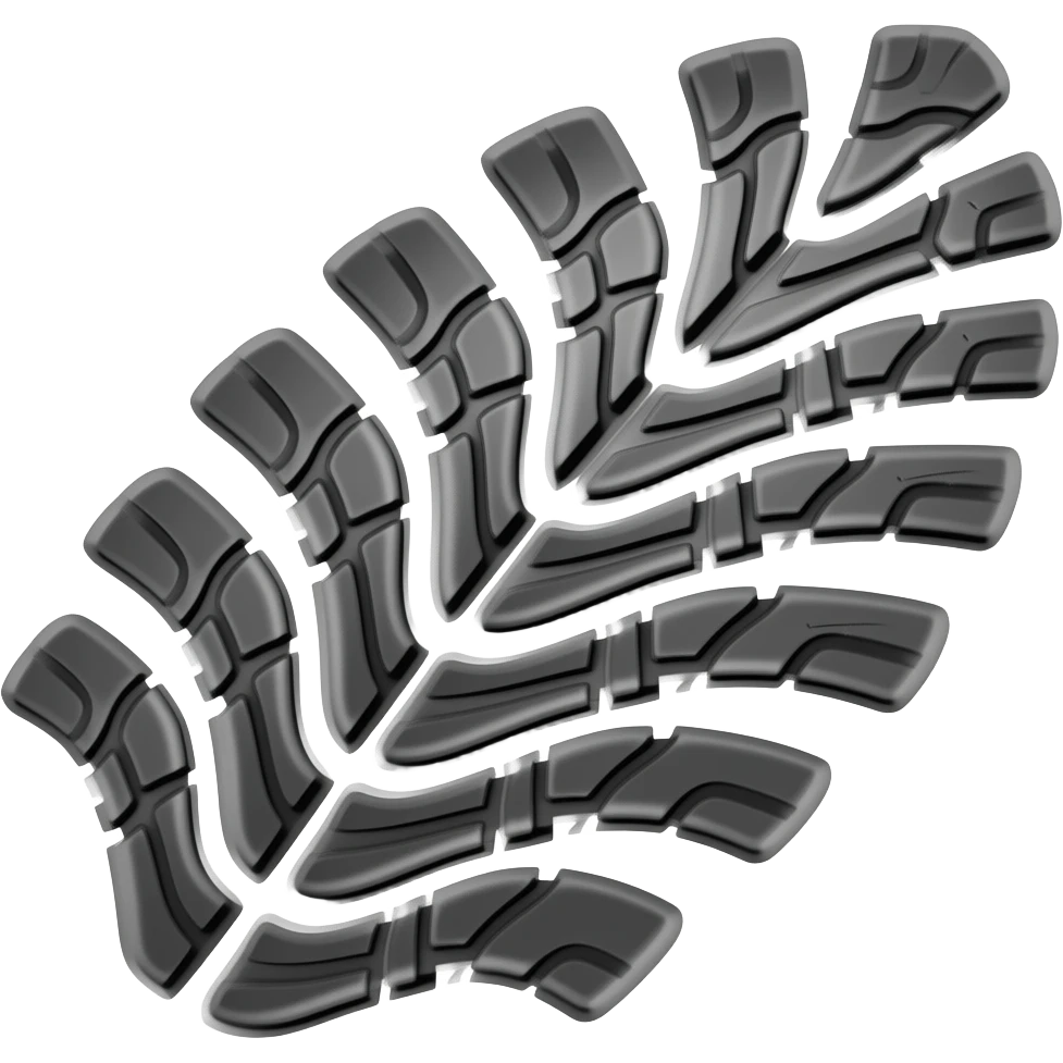 car tire trace emoji