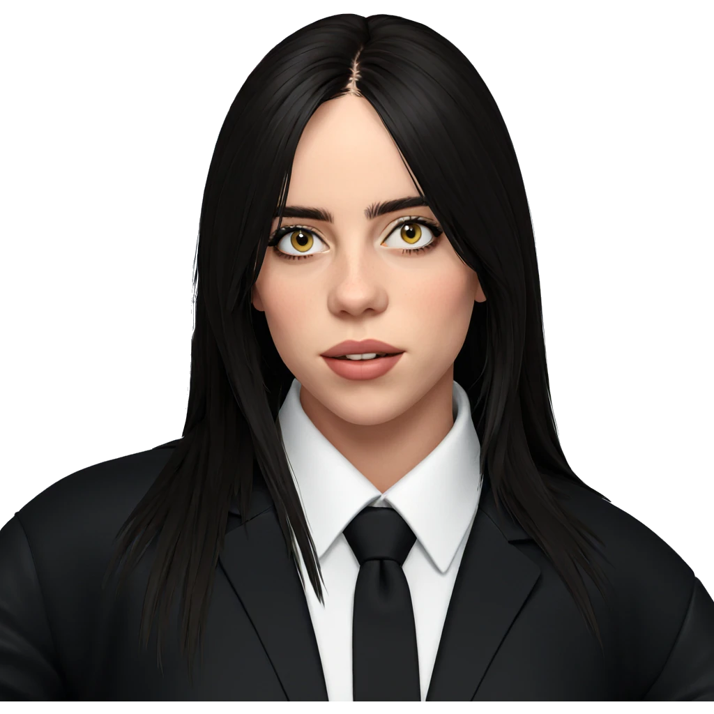 girl in black jacket emoji