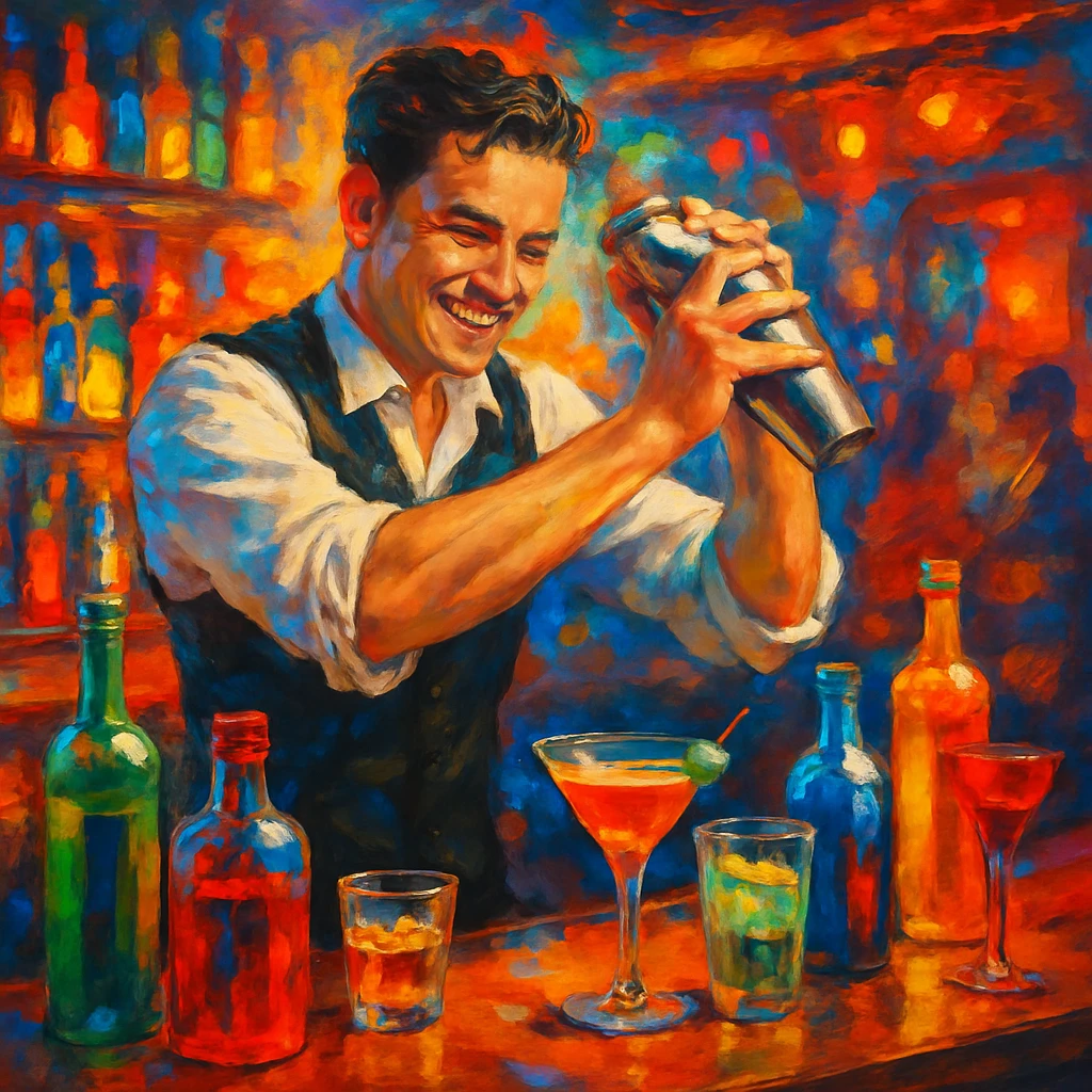 bartender mixing drinks emoji