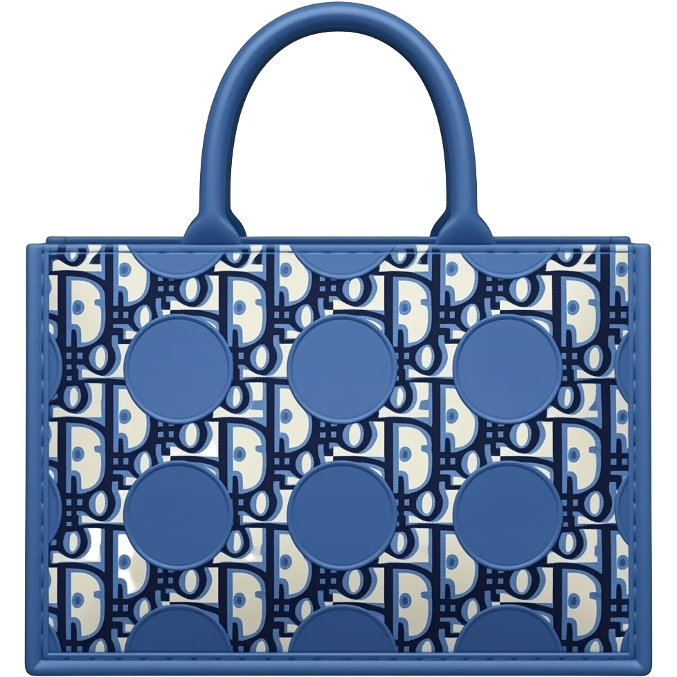 blue dior tote bag emoji