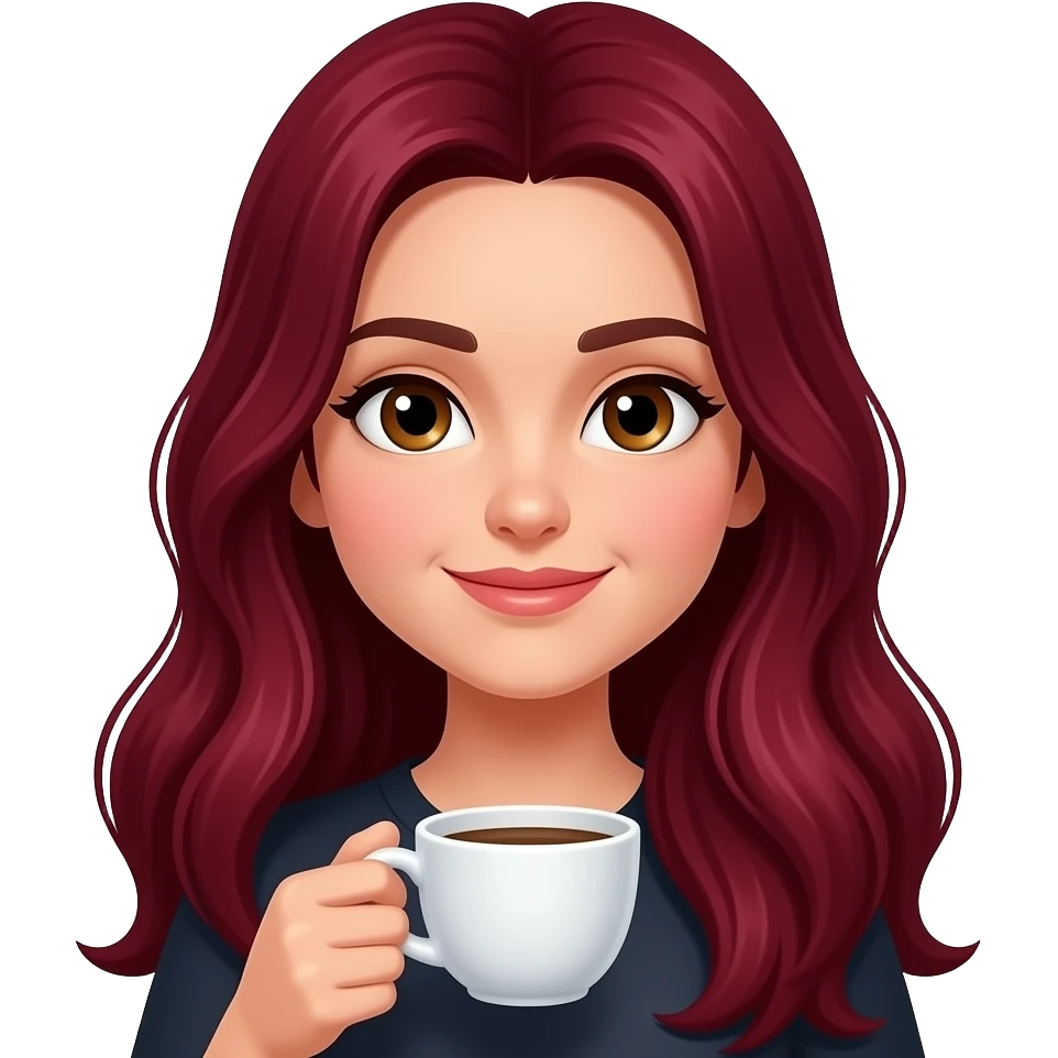 Saç koyu kırmızı rengi olucak çok uzun saç olucak göz rengi ela olucak kahve içmeyi severim. emoji