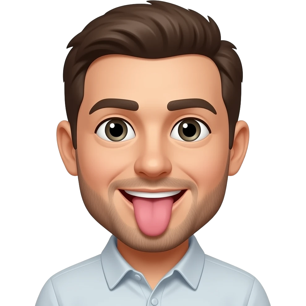 Ray with tongue put as :P emoji emoji
