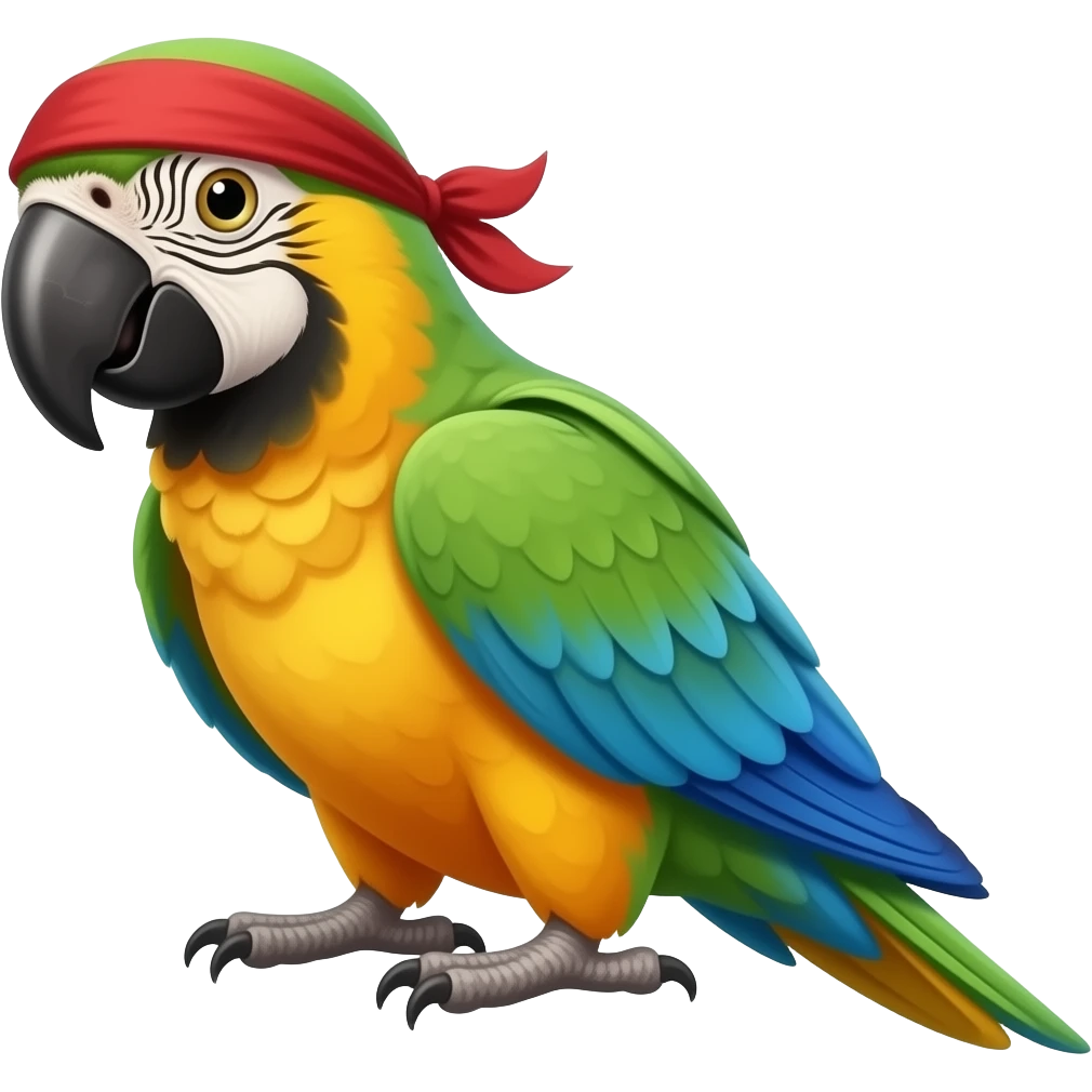 pirate and parrot emoji