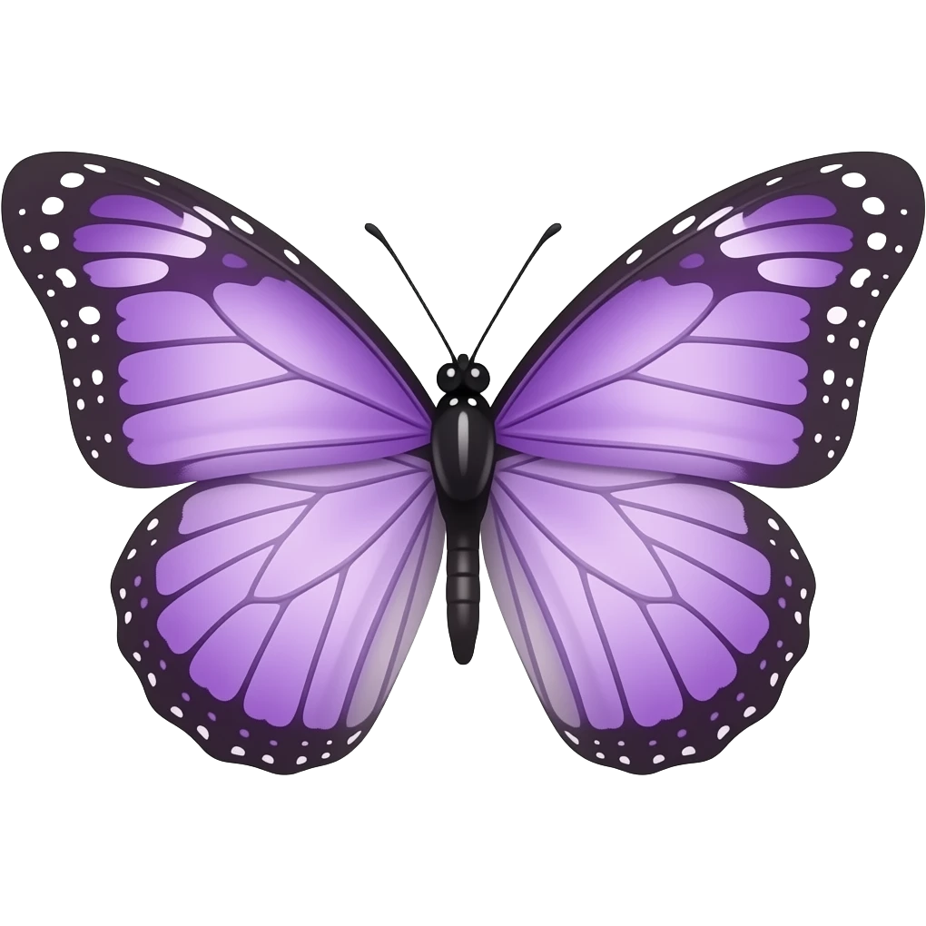 Mariposa lila emoji
