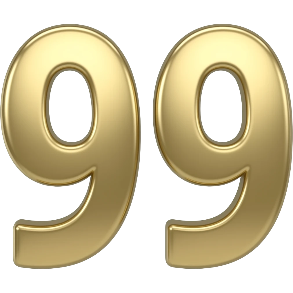 make a emoji like 9️⃣ but make the number 99 emoji