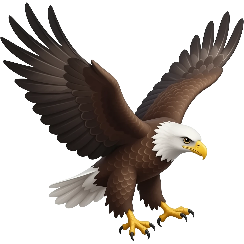 Kartal kanatları açık yana baksın diğer taraf emoji