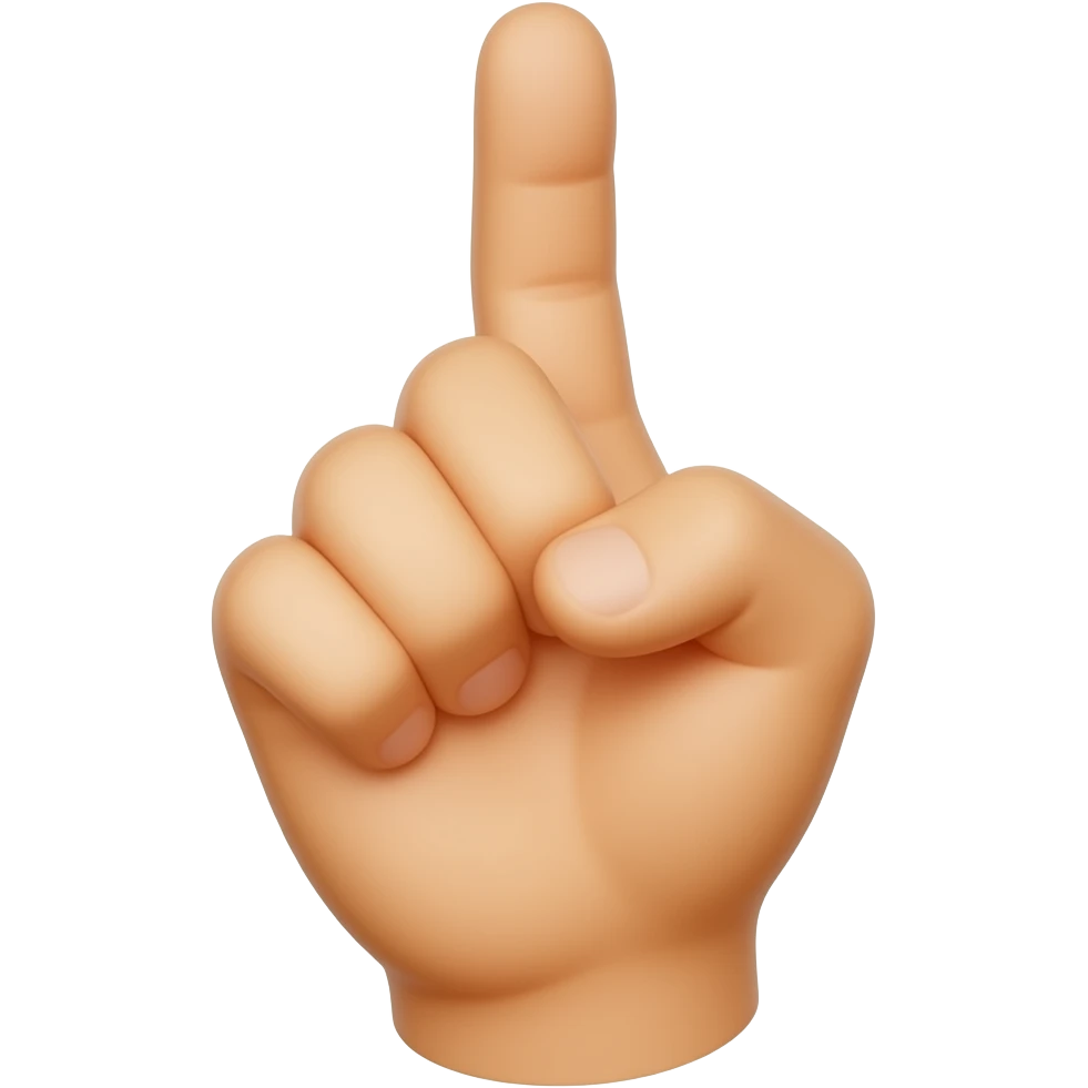 halve middelvinger emoji