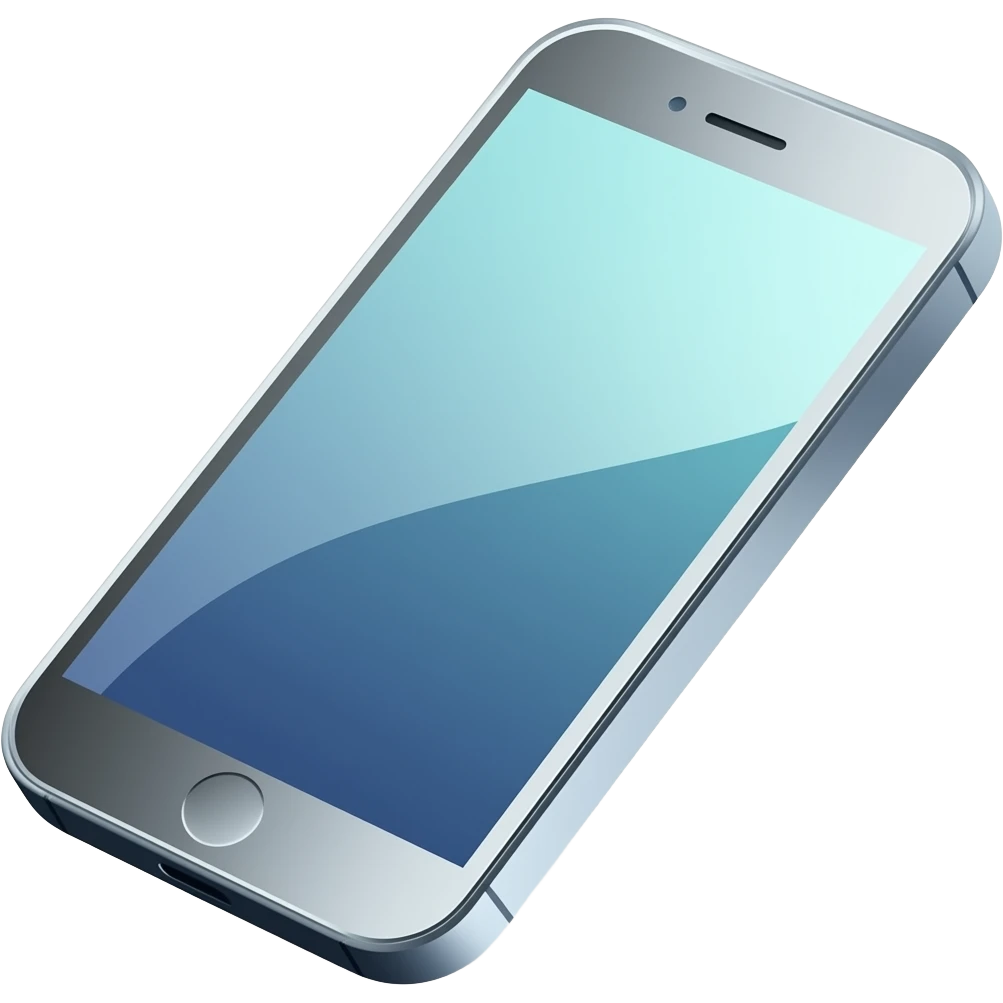 thick black outline, smartphone emoji, thick black outline, simple cartoon emoji