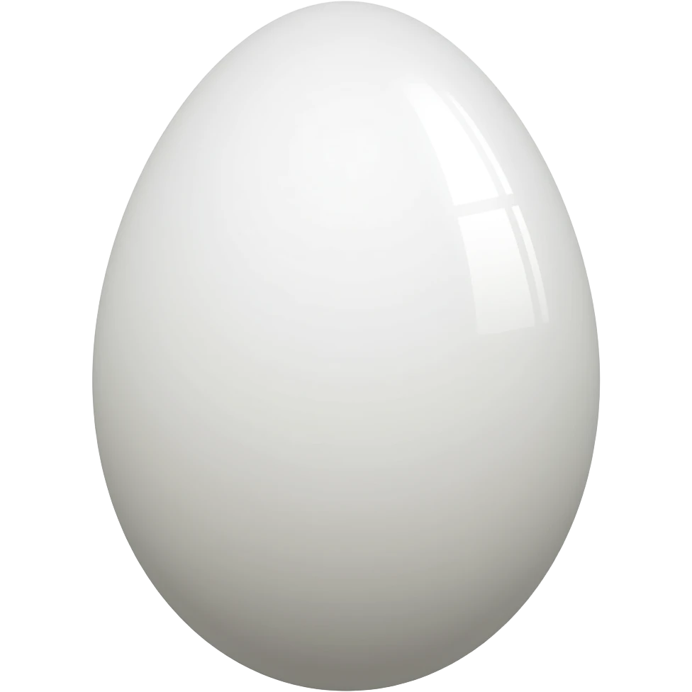 White/greyish egg emoji