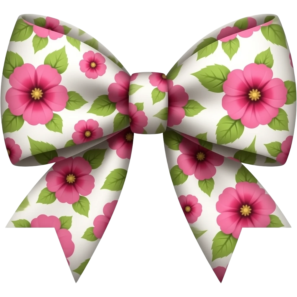 Floral bow emoji