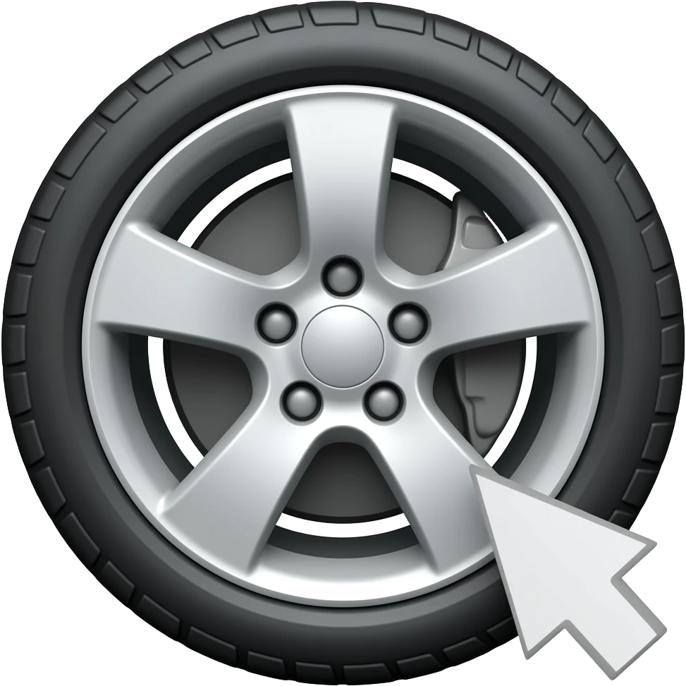 no make the rims very scuffed with a arrow pointing to it this is for a logo for our tire & wheel protection emoji
