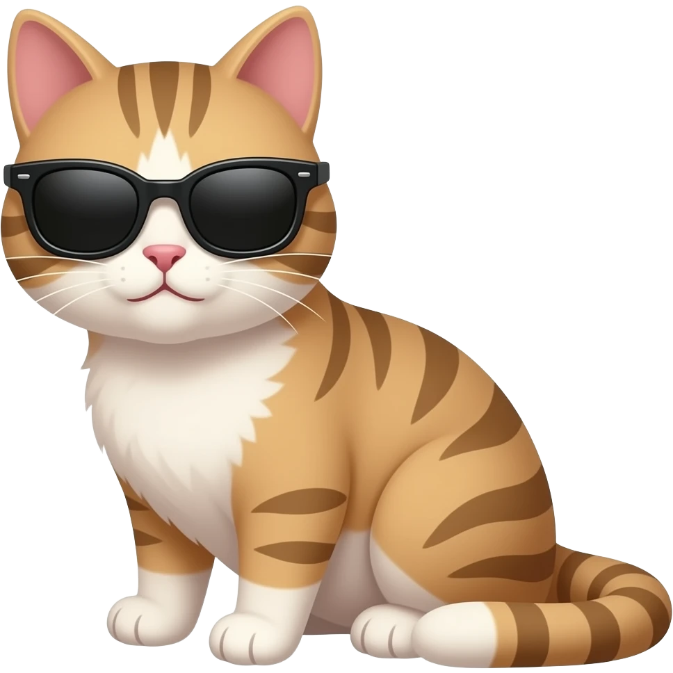 Cat wearing sunglasses emoji