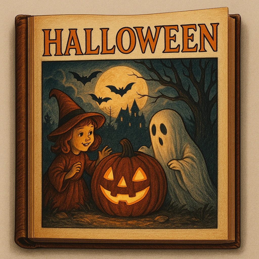 Halloween book emoji