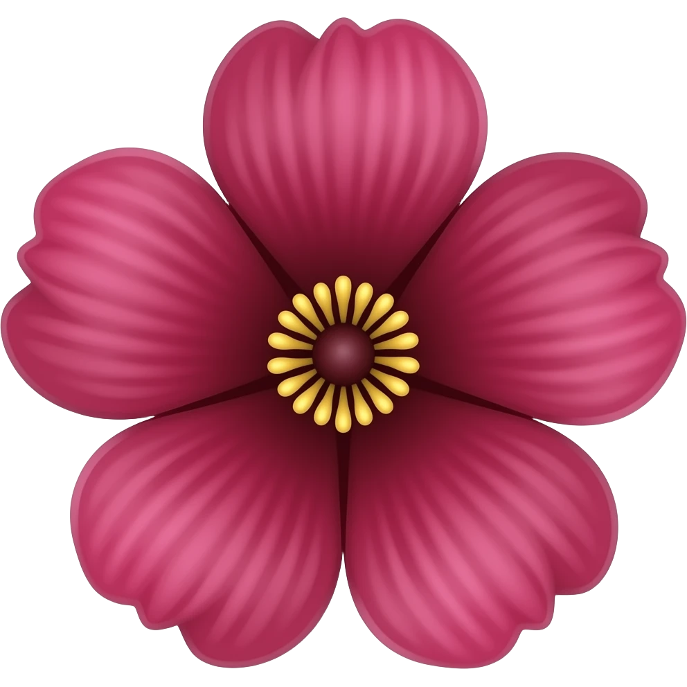 Maroon flower emoji emoji