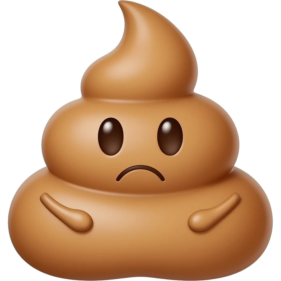 Girl pooping emoji
