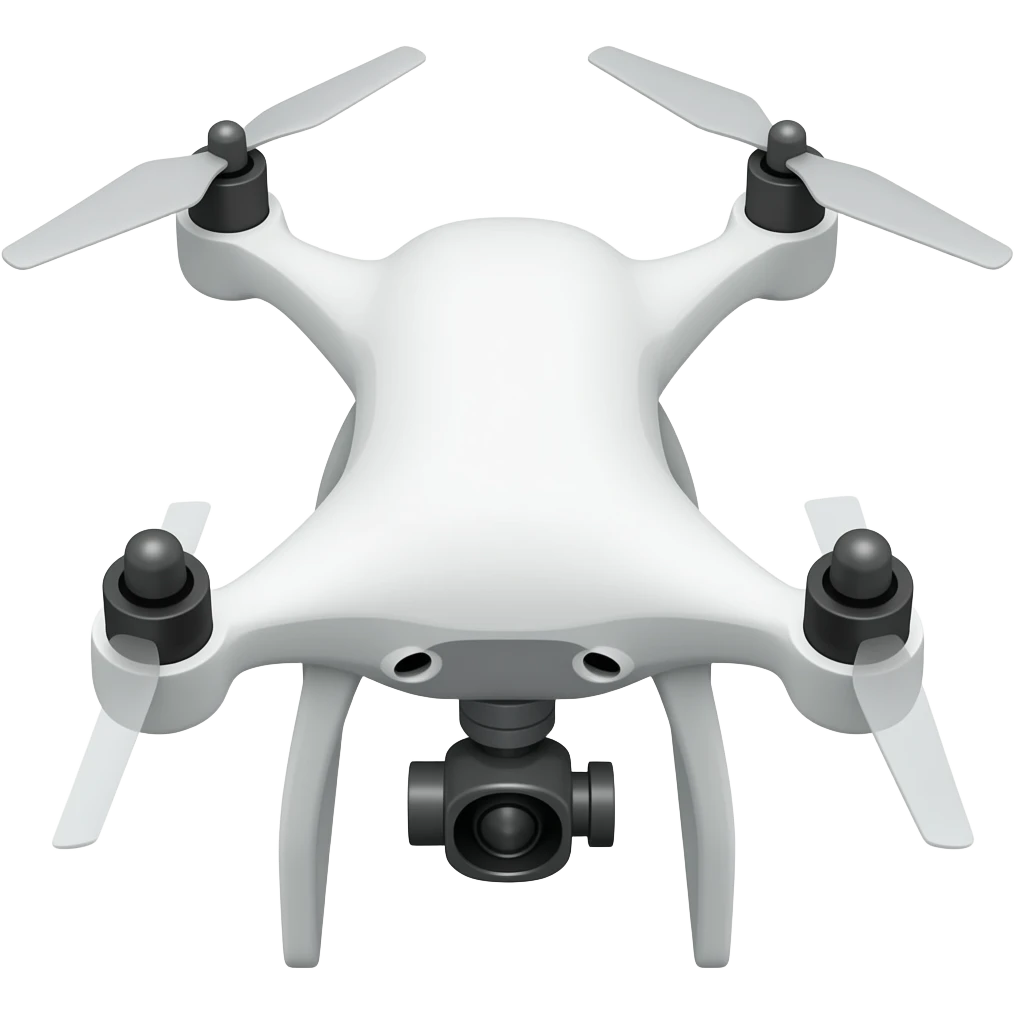 Минималистичный дрон fpv белый emoji