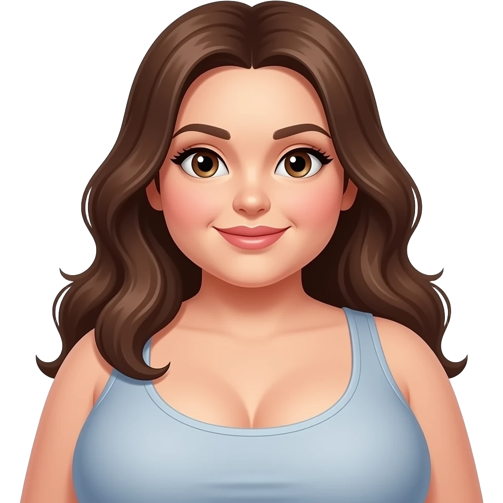 Büyük göğüslü seksi çoplak kadın emoji