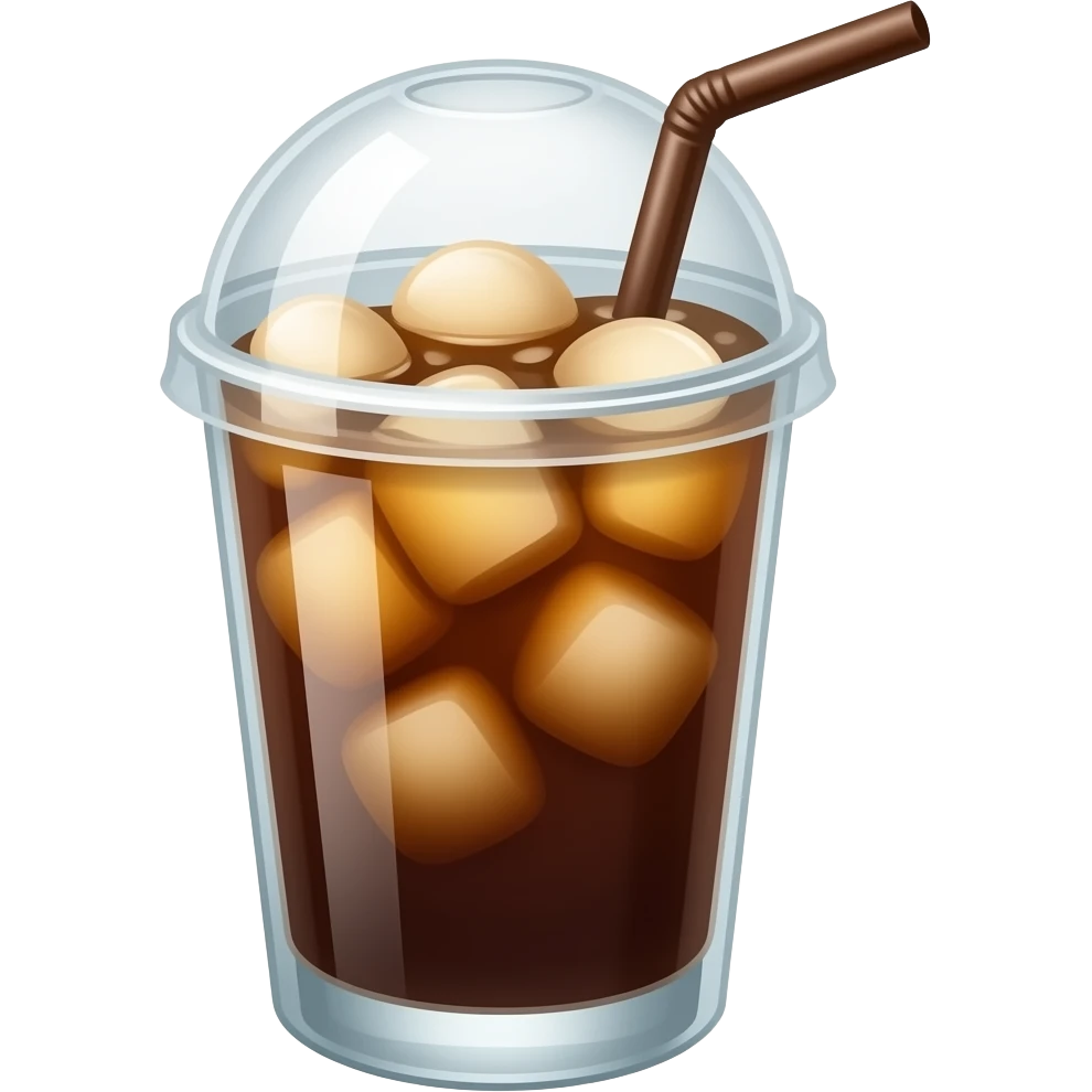 Ice coffee emoji