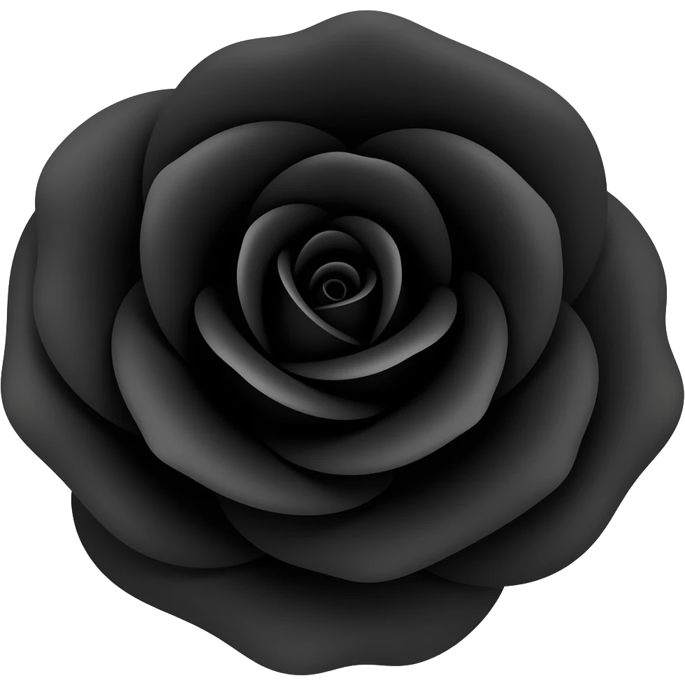 Black rose 🥀 emoji