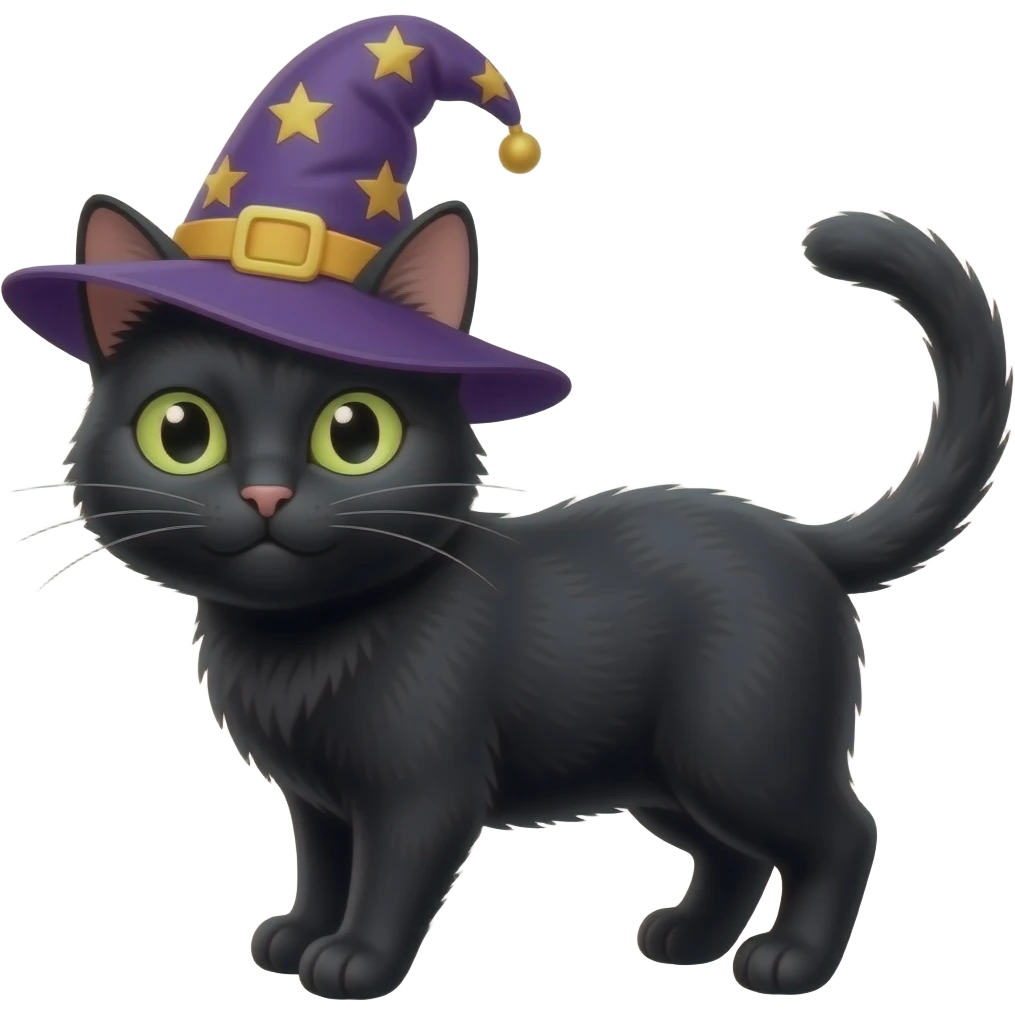 Wizard hitler black cat emoji