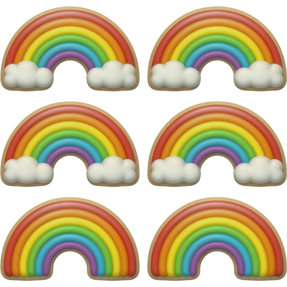 8 rainbow cookies emoji