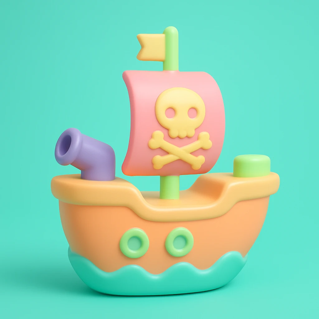 pirate ship emoji