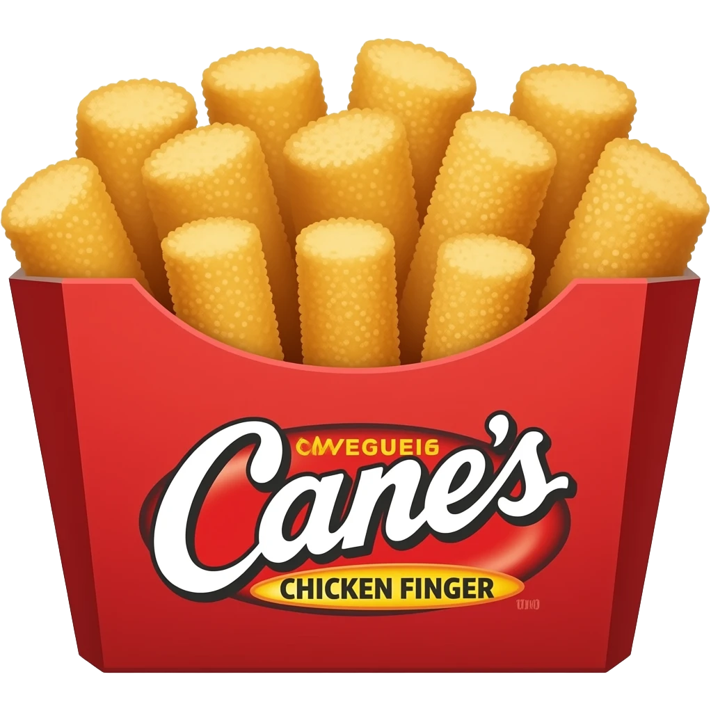 Raising Cane's Chicken finger combo box emoji