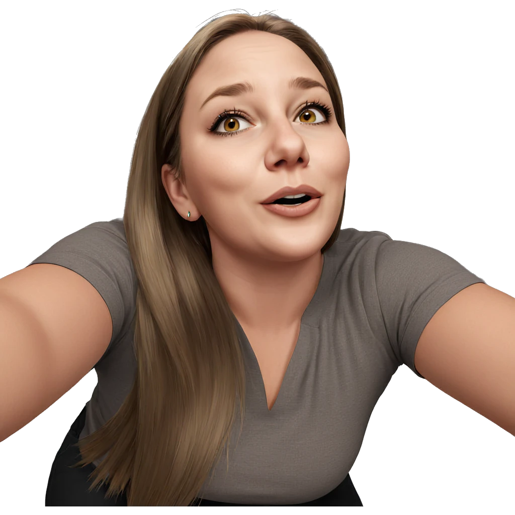 realistic portrait of girl emoji