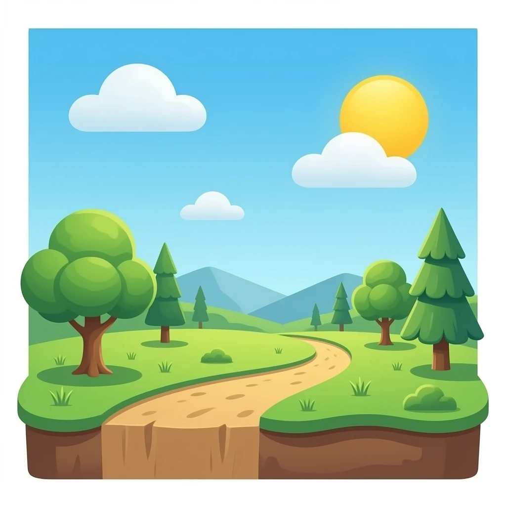 a patch of land emoji