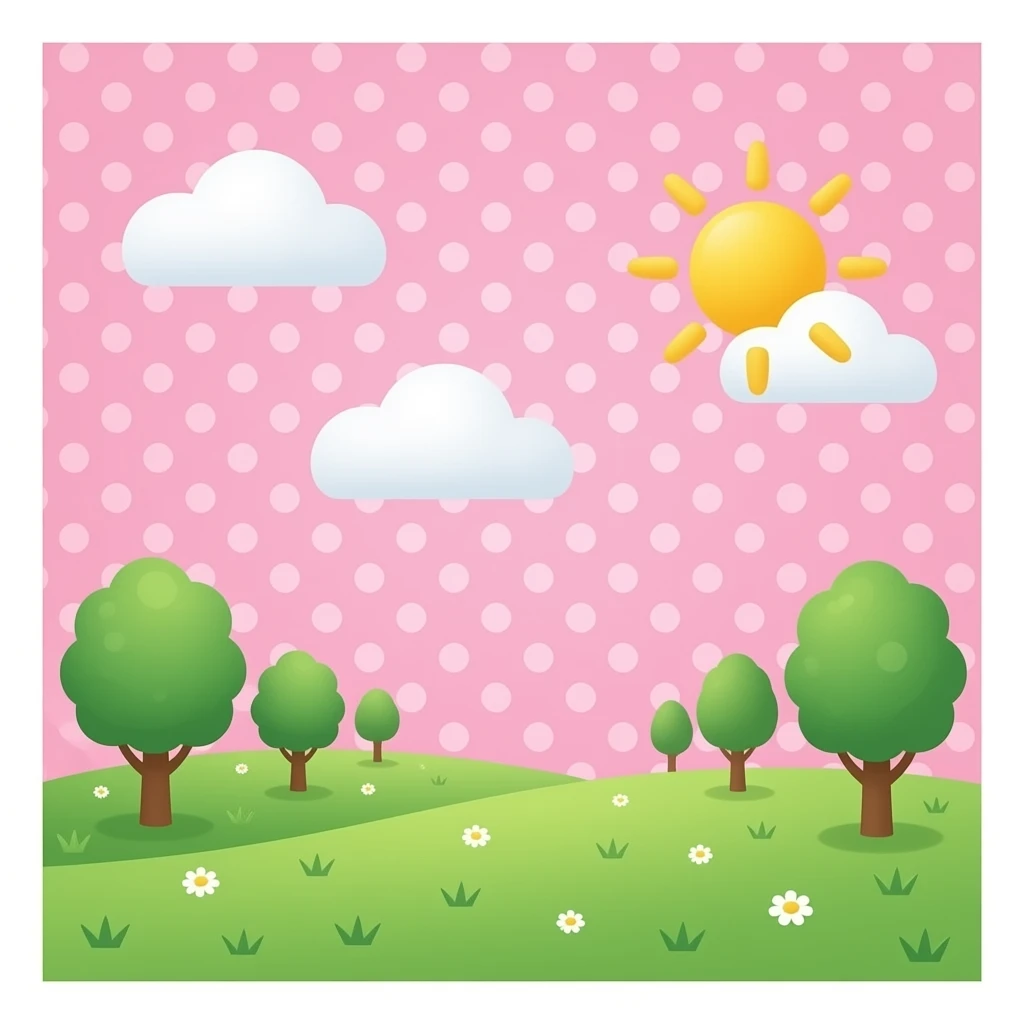 PINK POLKA DOT BACKGROUND emoji