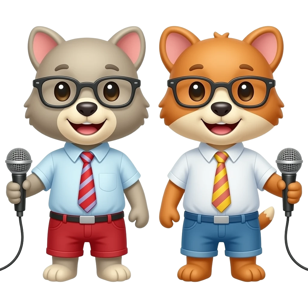 Animals with Microphones emoji