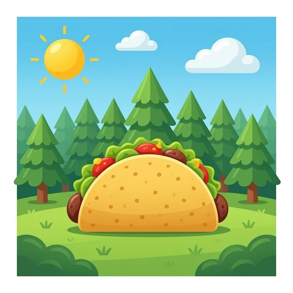 Taco forest  tizi my city games doodle o solo emoji