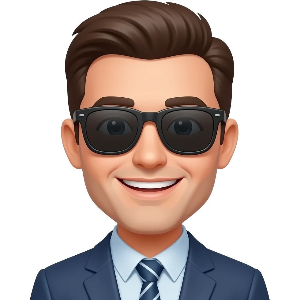 An emoji of 😎 emoji