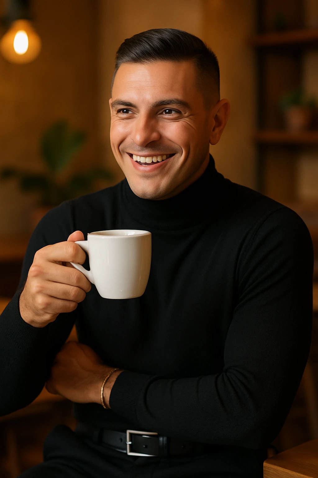 uomo beve il caffè emoji