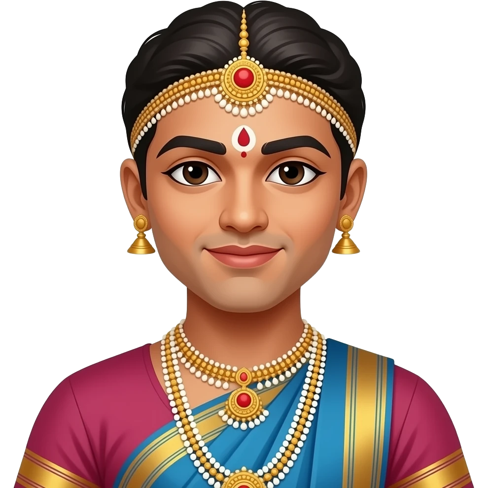 Bharatanatyam male dancer emoji