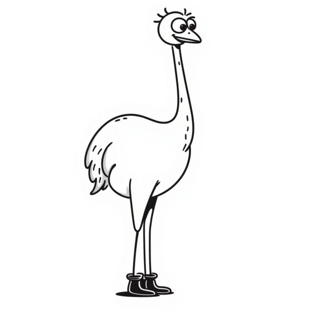 Ostrich emoji