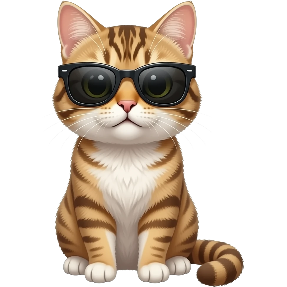 Cat wearing sunglasses emoji