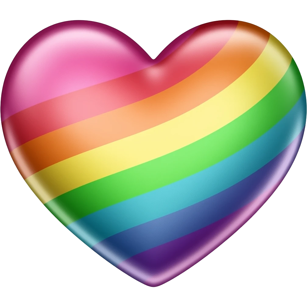 Multicolored heart emoji