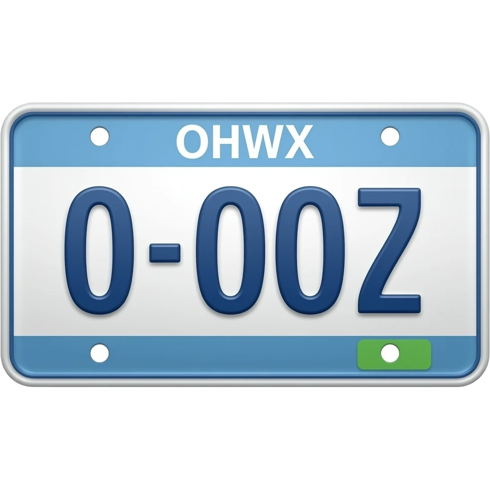 Create a license plate emoji emoji