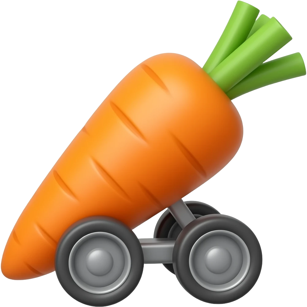 carrot on wheels emoji