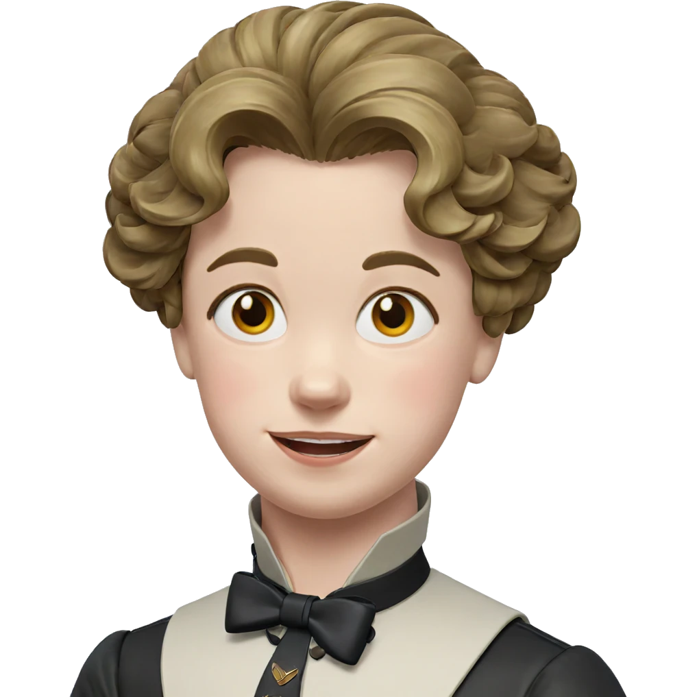 smiling boy with bow emoji