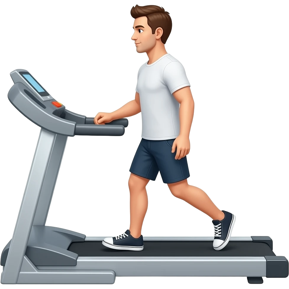 Tapis de course avec homme emoji