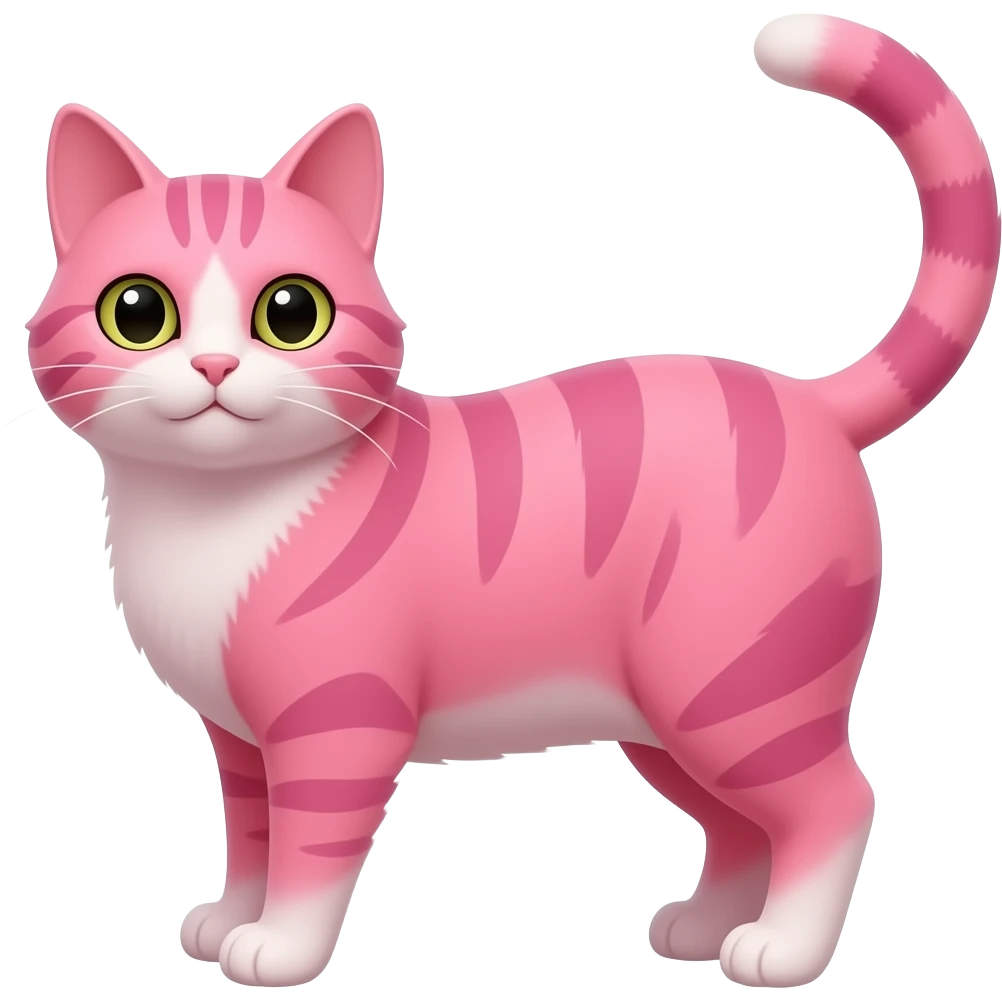 Pink cat emoji