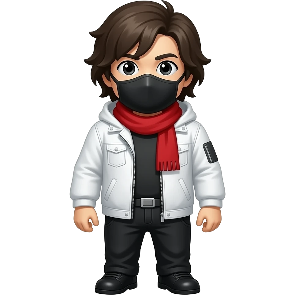 Among us Imposter that looks like frontman from squid game emoji