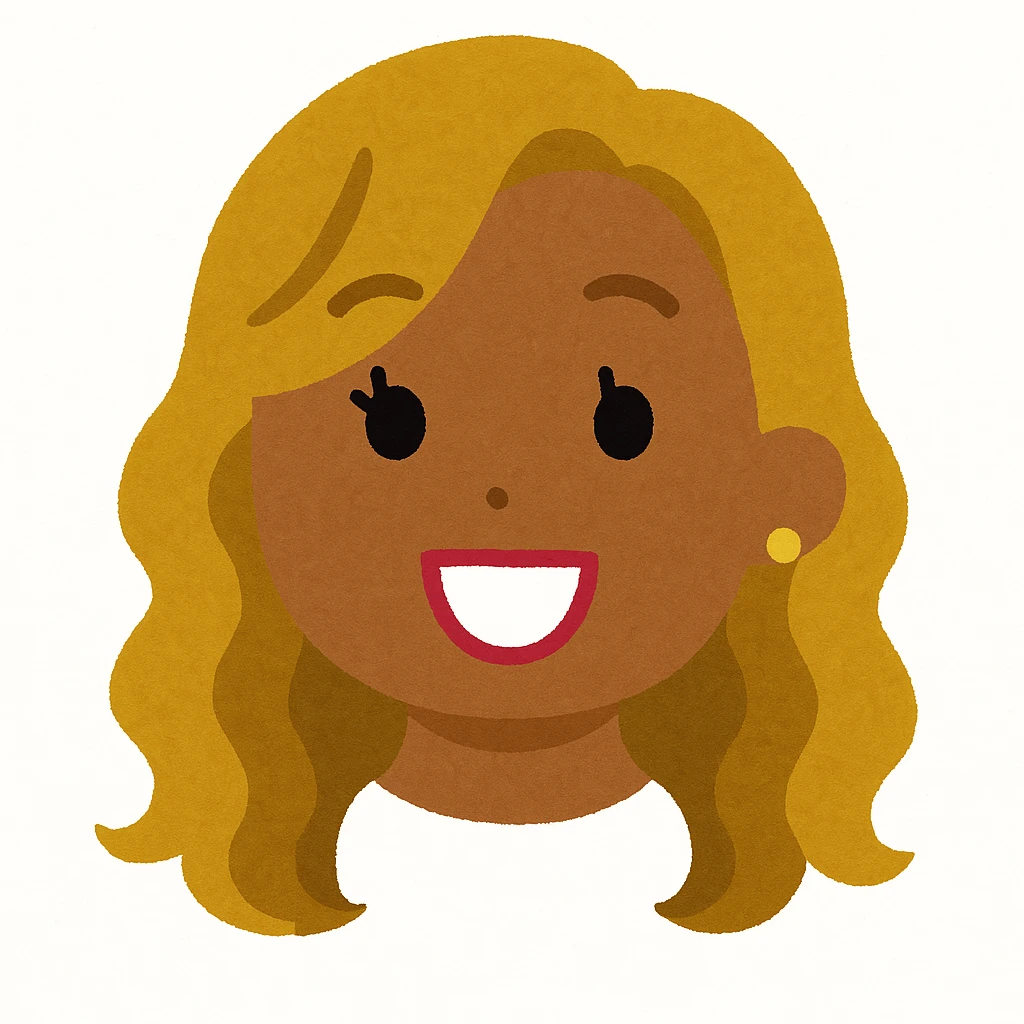 Remove the neck so only the head remains, keep the Irasutoya cute, simple Japanese illustration style, with visible eyelashes and an earring. Maintain the original style's simplicity and cuteness in the edit. emoji