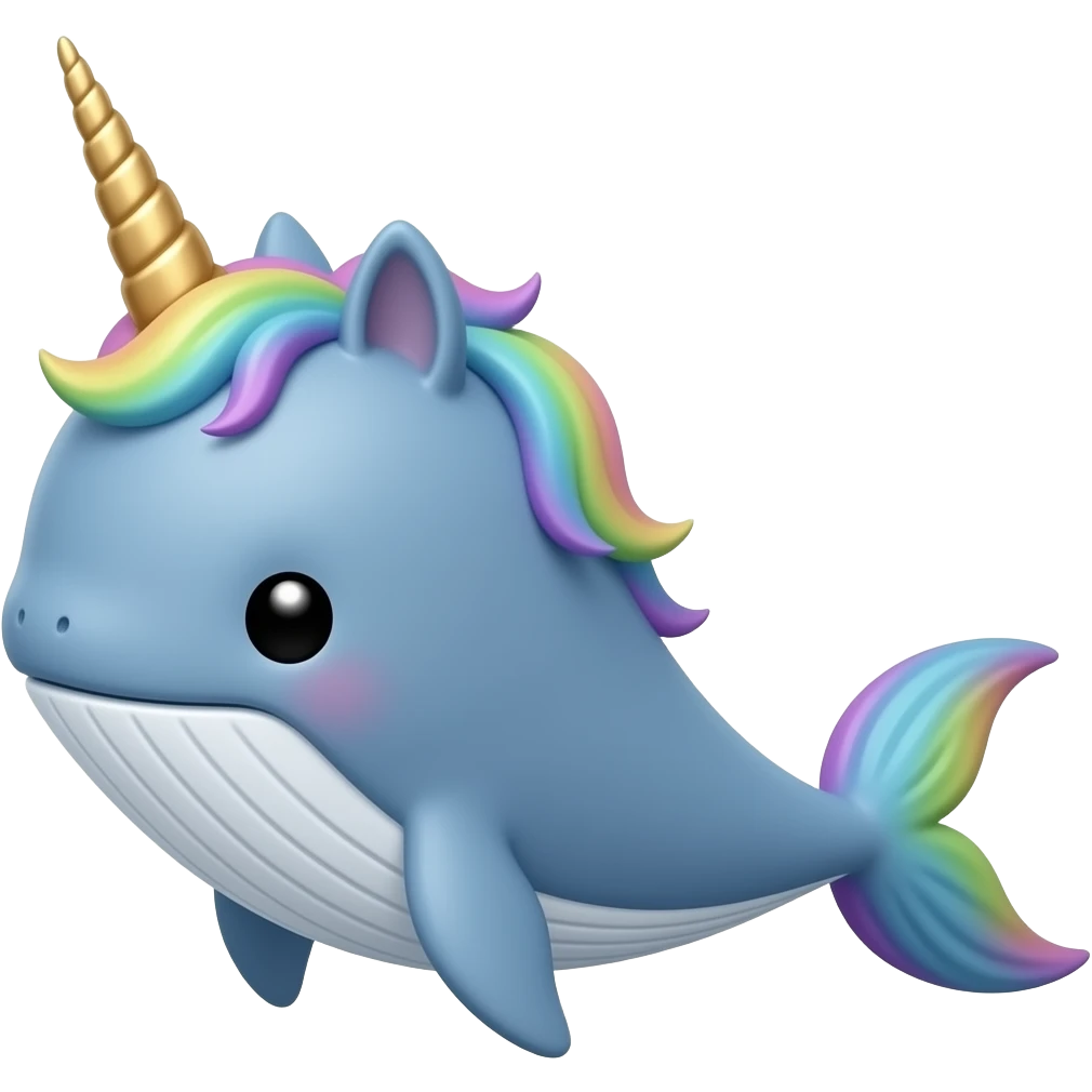 Whale unicorn emoji